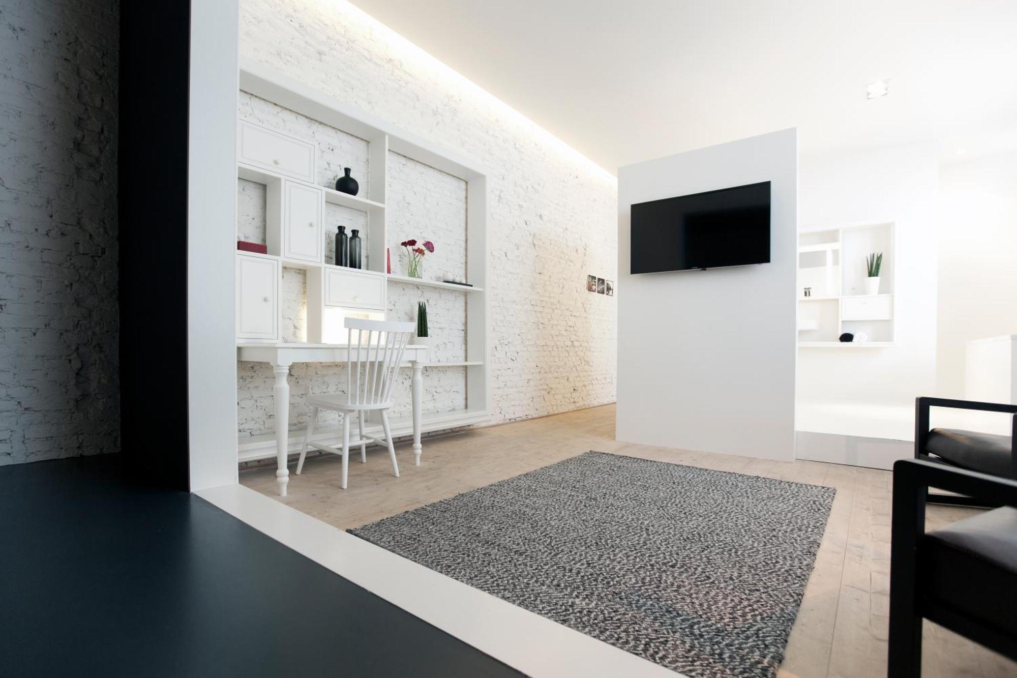 Maison Nationale City Flats & Suites Antwerpen Rum bild A carpet